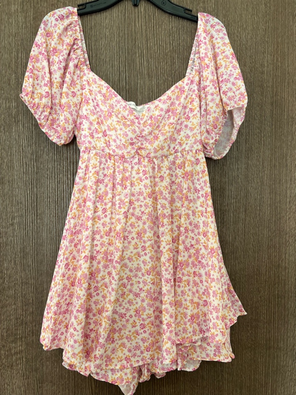 Altar'd State Pink & Yellow Floral Romper